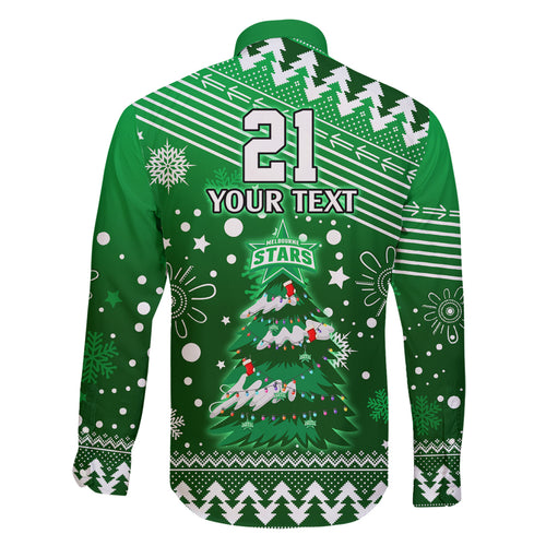 custom-stars-bbl-family-matching-long-sleeve-bodycon-dress-and-hawaiian-shirt-christmas-vibe-2023