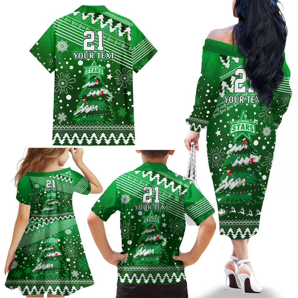 custom-stars-bbl-family-matching-off-shoulder-long-sleeve-dress-and-hawaiian-shirt-christmas-vibe-2023