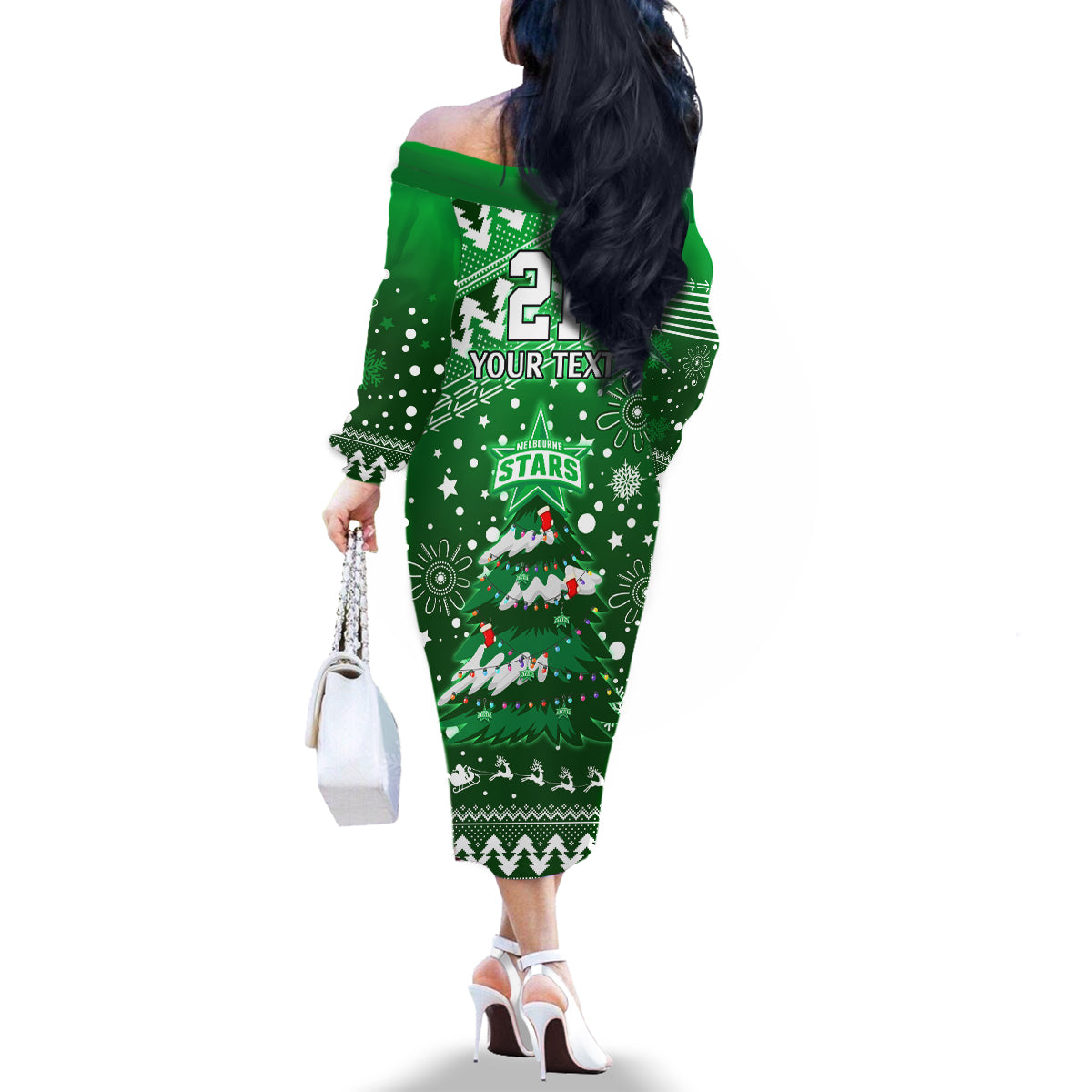 custom-stars-bbl-family-matching-off-shoulder-long-sleeve-dress-and-hawaiian-shirt-christmas-vibe-2023