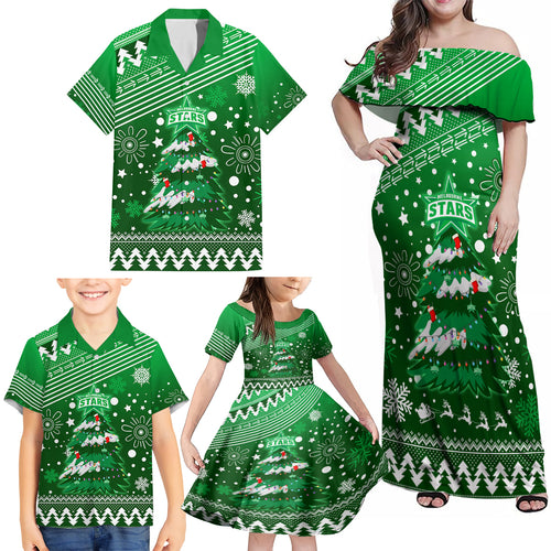 custom-stars-bbl-family-matching-off-shoulder-maxi-dress-and-hawaiian-shirt-christmas-vibe-2023