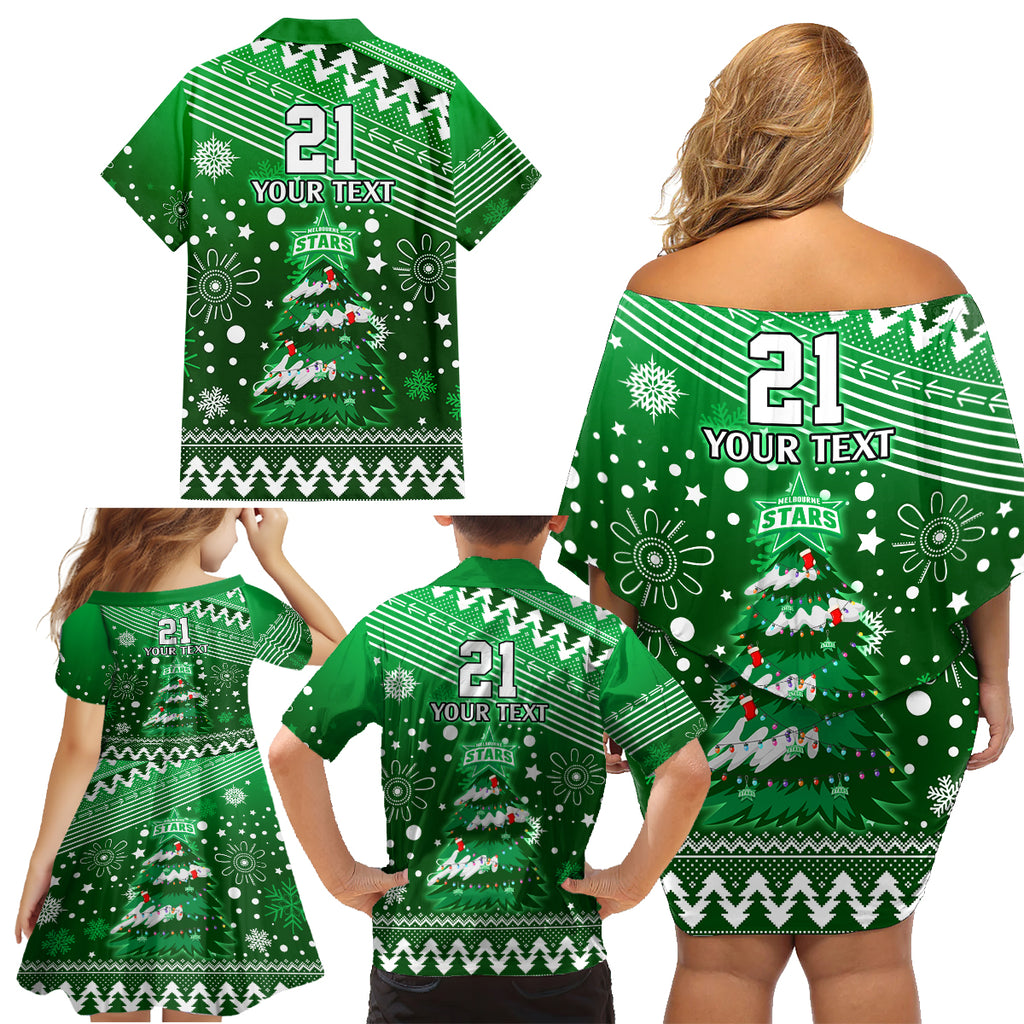 custom-stars-bbl-family-matching-off-shoulder-short-dress-and-hawaiian-shirt-christmas-vibe-2023