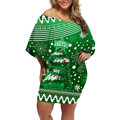 custom-stars-bbl-family-matching-off-shoulder-short-dress-and-hawaiian-shirt-christmas-vibe-2023