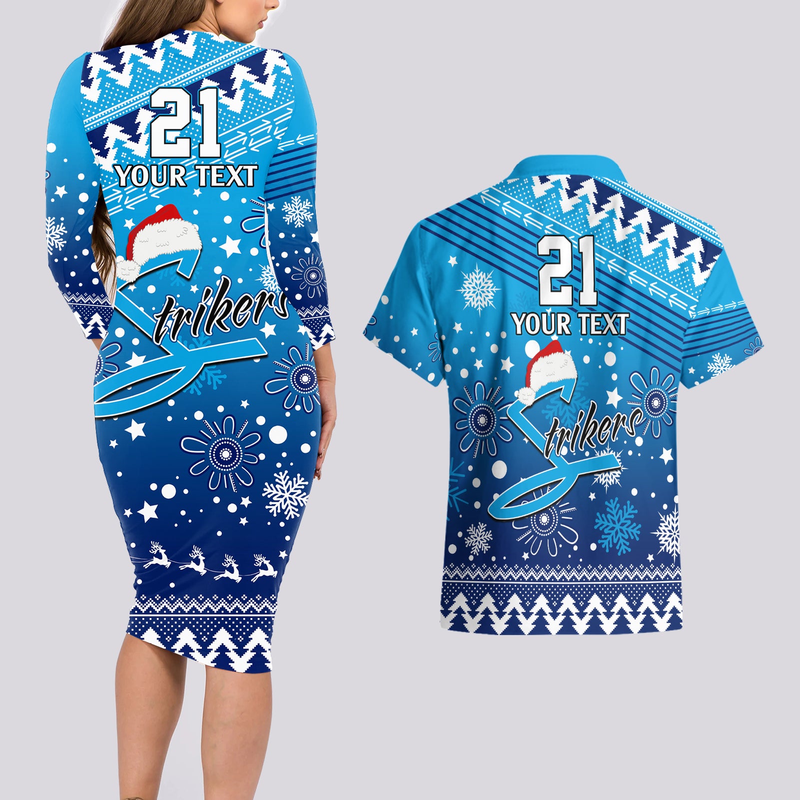 custom-strikers-bbl-couples-matching-long-sleeve-bodycon-dress-and-hawaiian-shirt-christmas-vibe-2023