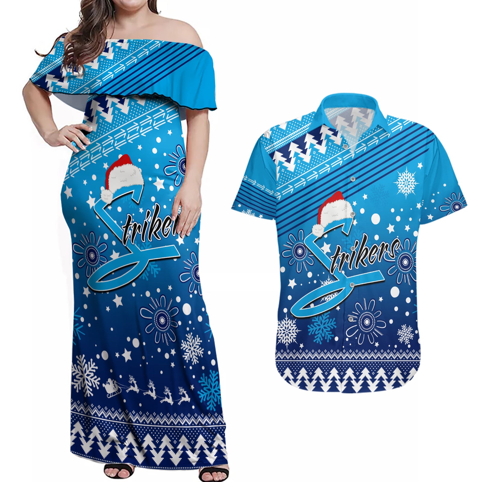 custom-strikers-bbl-couples-matching-off-shoulder-maxi-dress-and-hawaiian-shirt-christmas-vibe-2023