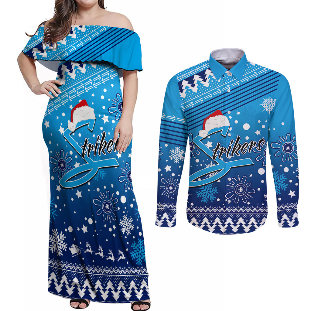 custom-strikers-bbl-couples-matching-off-shoulder-maxi-dress-and-long-sleeve-button-shirt-christmas-vibe-2023