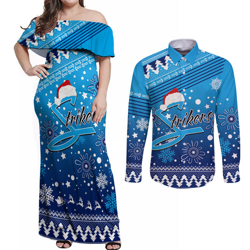 custom-strikers-bbl-couples-matching-off-shoulder-maxi-dress-and-long-sleeve-button-shirt-christmas-vibe-2023