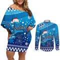 custom-strikers-bbl-couples-matching-off-shoulder-short-dress-and-long-sleeve-button-shirt-christmas-vibe-2023