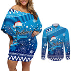 custom-strikers-bbl-couples-matching-off-shoulder-short-dress-and-long-sleeve-button-shirt-christmas-vibe-2023