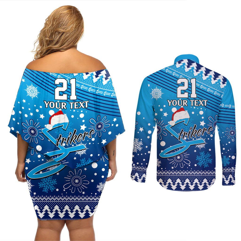 custom-strikers-bbl-couples-matching-off-shoulder-short-dress-and-long-sleeve-button-shirt-christmas-vibe-2023