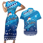 custom-strikers-bbl-couples-matching-short-sleeve-bodycon-dress-and-hawaiian-shirt-christmas-vibe-2023