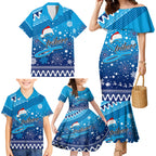 custom-strikers-bbl-family-matching-mermaid-dress-and-hawaiian-shirt-christmas-vibe-2023