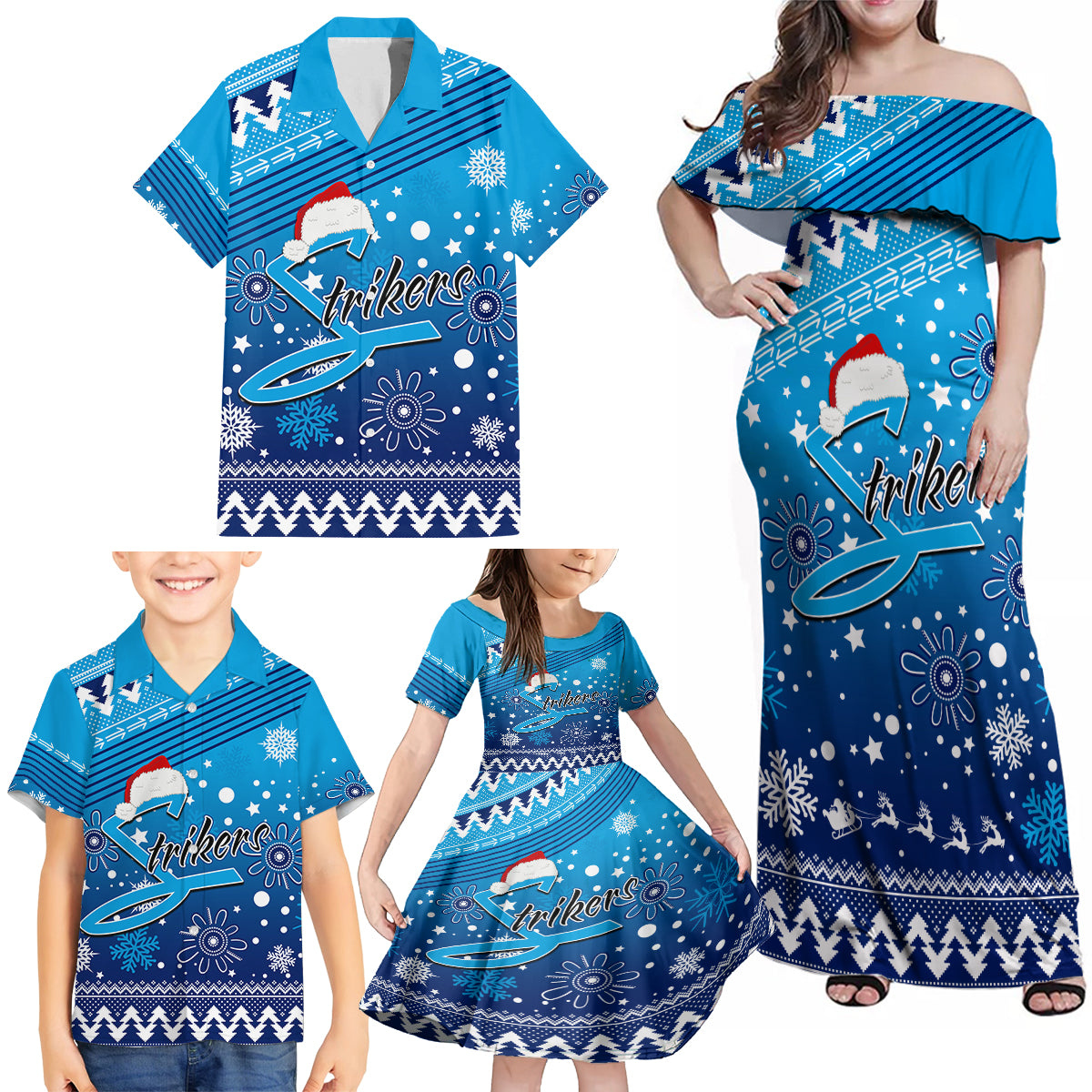 custom-strikers-bbl-family-matching-off-shoulder-maxi-dress-and-hawaiian-shirt-christmas-vibe-2023