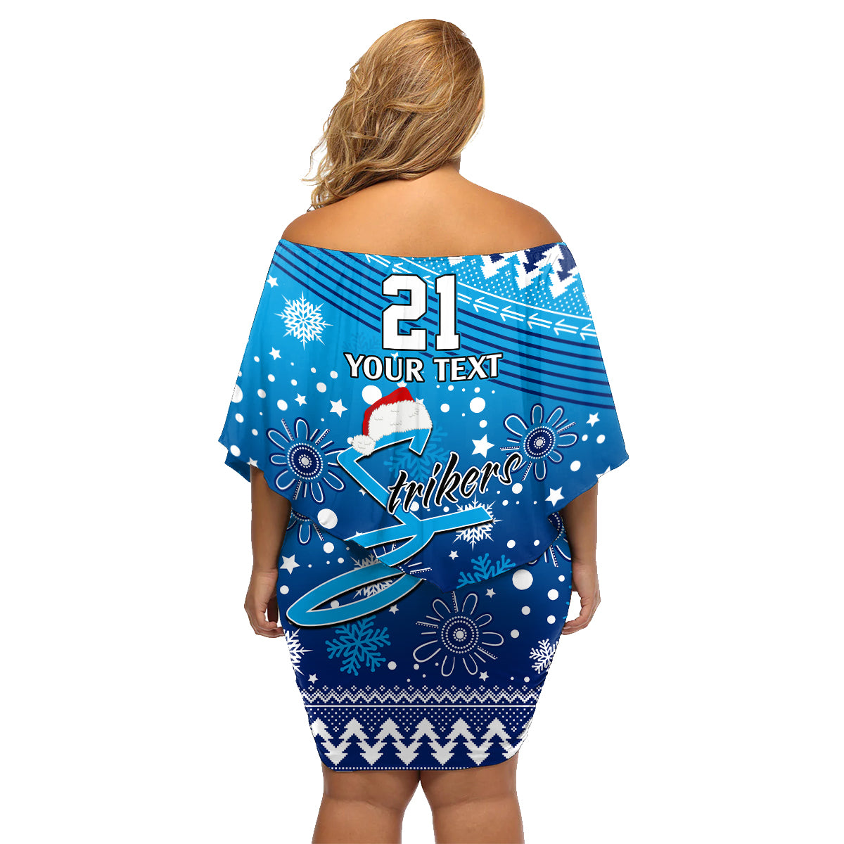 custom-strikers-bbl-family-matching-off-shoulder-short-dress-and-hawaiian-shirt-christmas-vibe-2023
