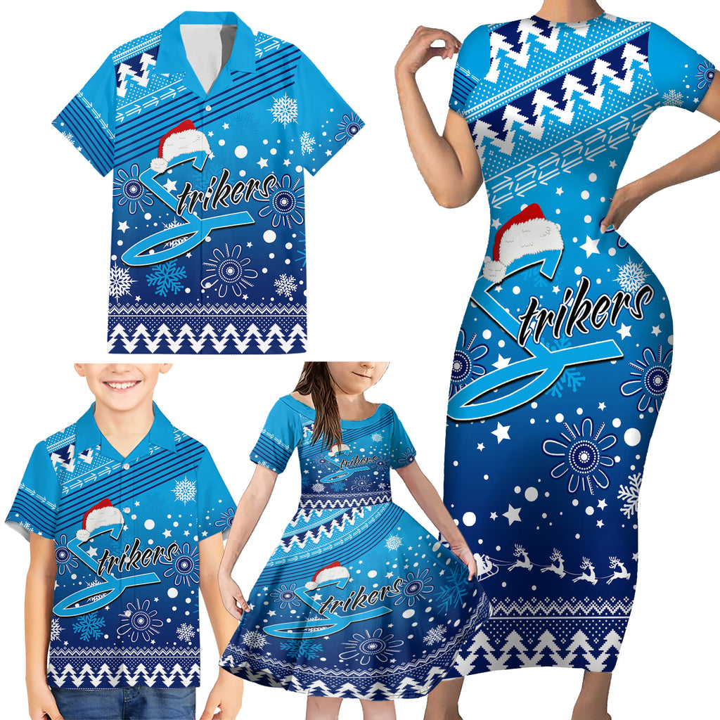 custom-strikers-bbl-family-matching-short-sleeve-bodycon-dress-and-hawaiian-shirt-christmas-vibe-2023