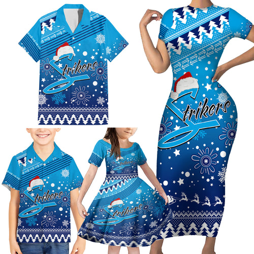 custom-strikers-bbl-family-matching-short-sleeve-bodycon-dress-and-hawaiian-shirt-christmas-vibe-2023