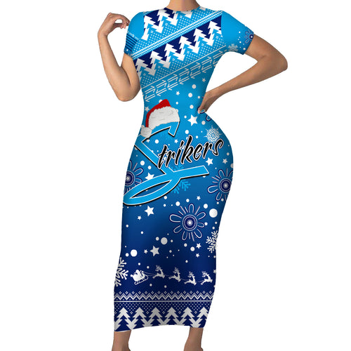 custom-strikers-bbl-family-matching-short-sleeve-bodycon-dress-and-hawaiian-shirt-christmas-vibe-2023