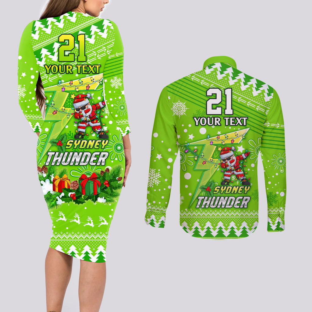 custom-thunder-bbl-couples-matching-long-sleeve-bodycon-dress-and-long-sleeve-button-shirt-christmas-vibe-2023