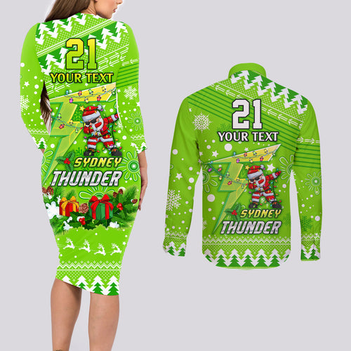 custom-thunder-bbl-couples-matching-long-sleeve-bodycon-dress-and-long-sleeve-button-shirt-christmas-vibe-2023