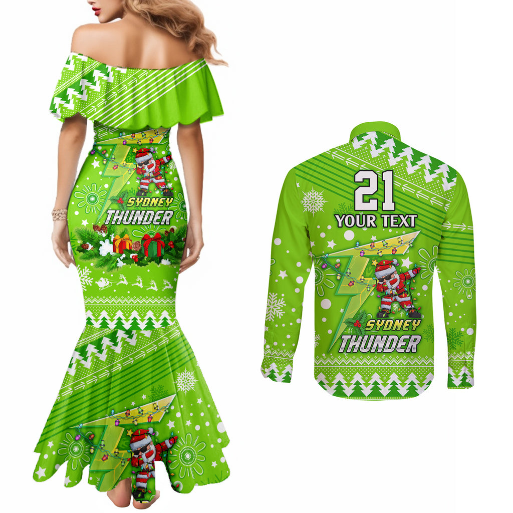 custom-thunder-bbl-couples-matching-mermaid-dress-and-long-sleeve-button-shirt-christmas-vibe-2023