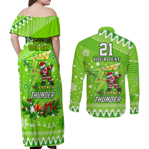 custom-thunder-bbl-couples-matching-off-shoulder-maxi-dress-and-long-sleeve-button-shirt-christmas-vibe-2023