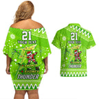 custom-thunder-bbl-couples-matching-off-shoulder-short-dress-and-hawaiian-shirt-christmas-vibe-2023