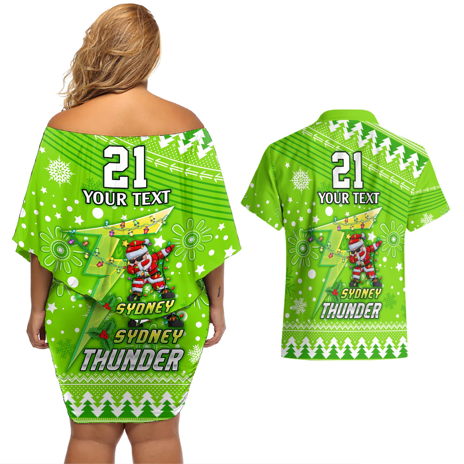 custom-thunder-bbl-couples-matching-off-shoulder-short-dress-and-hawaiian-shirt-christmas-vibe-2023