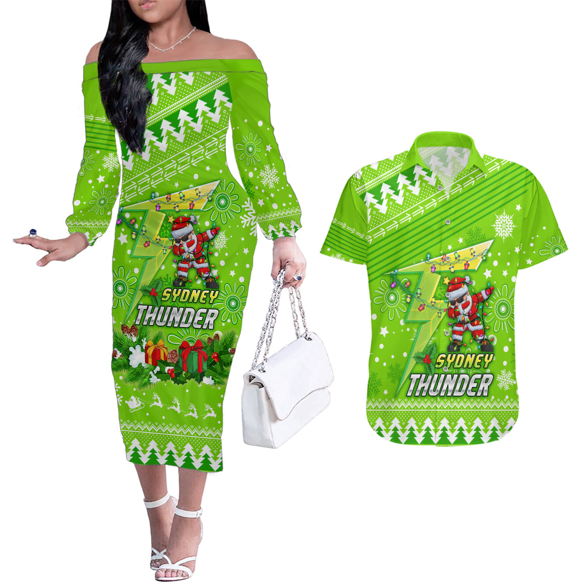 custom-thunder-bbl-couples-matching-off-the-shoulder-long-sleeve-dress-and-hawaiian-shirt-christmas-vibe-2023