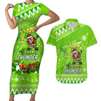 custom-thunder-bbl-couples-matching-short-sleeve-bodycon-dress-and-hawaiian-shirt-christmas-vibe-2023