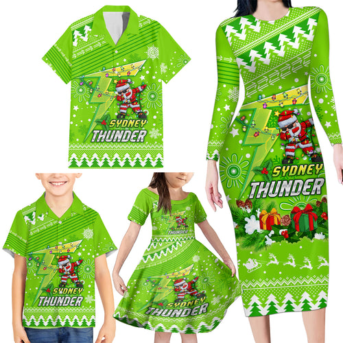 custom-thunder-bbl-family-matching-long-sleeve-bodycon-dress-and-hawaiian-shirt-christmas-vibe-2023