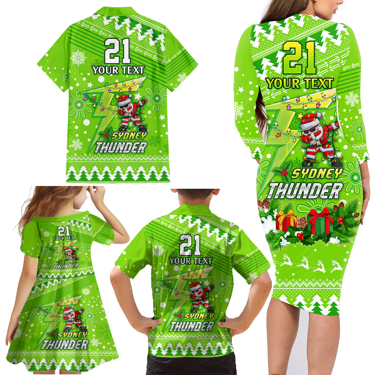 custom-thunder-bbl-family-matching-long-sleeve-bodycon-dress-and-hawaiian-shirt-christmas-vibe-2023