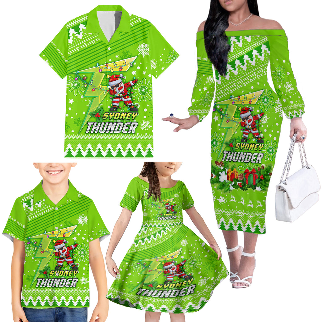 custom-thunder-bbl-family-matching-off-shoulder-long-sleeve-dress-and-hawaiian-shirt-christmas-vibe-2023