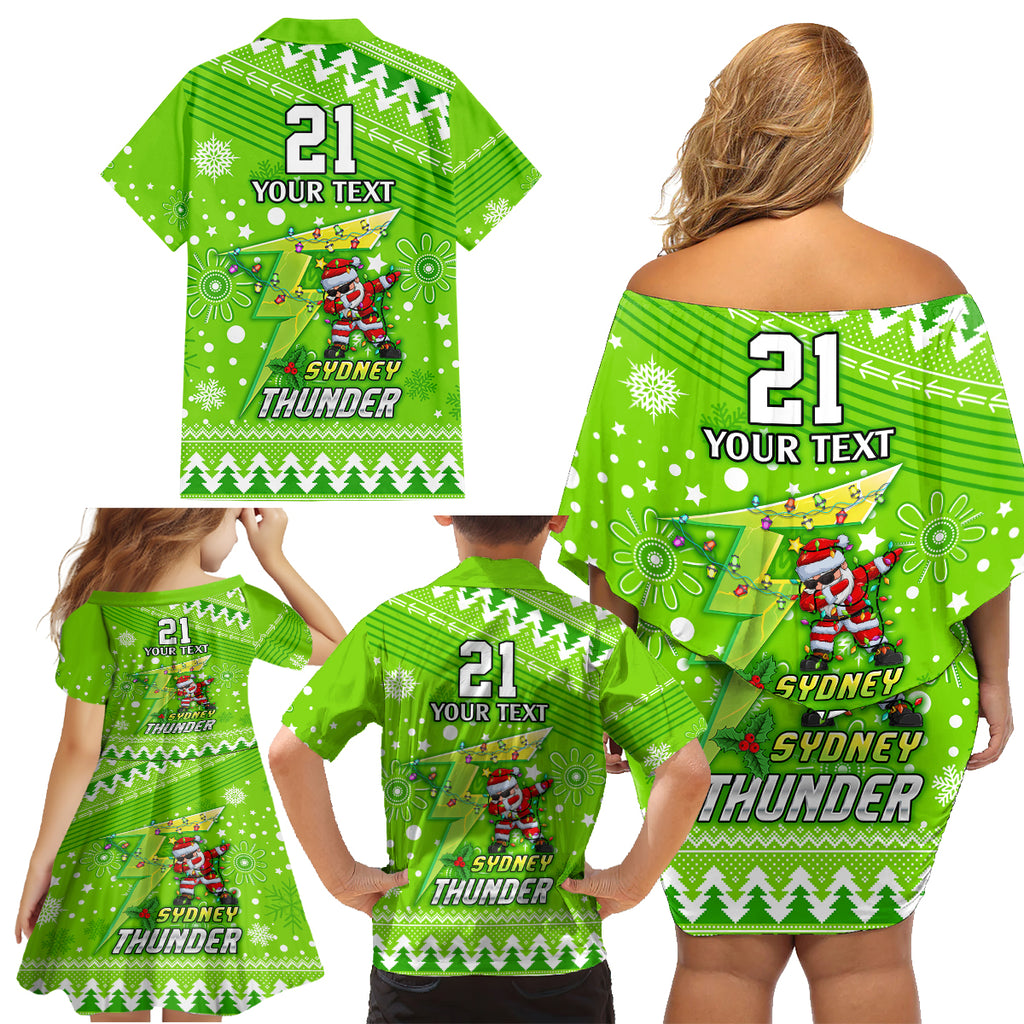 custom-thunder-bbl-family-matching-off-shoulder-short-dress-and-hawaiian-shirt-christmas-vibe-2023