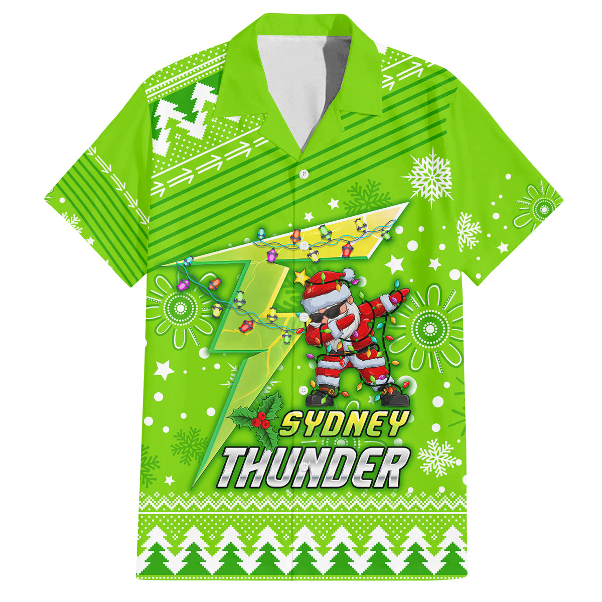 custom-thunder-bbl-family-matching-off-shoulder-short-dress-and-hawaiian-shirt-christmas-vibe-2023