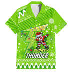 custom-thunder-bbl-family-matching-short-sleeve-bodycon-dress-and-hawaiian-shirt-christmas-vibe-2023