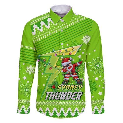 custom-thunder-bbl-family-matching-short-sleeve-bodycon-dress-and-hawaiian-shirt-christmas-vibe-2023