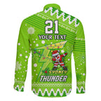 custom-thunder-bbl-family-matching-short-sleeve-bodycon-dress-and-hawaiian-shirt-christmas-vibe-2023