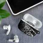 New Zealand Lawn Bowls AirPods Case Black Maori Warrior Tribal Silver Fern - Aussie Hoodie
