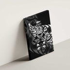 New Zealand Lawn Bowls Canvas Wall Art Black Maori Warrior Tribal Silver Fern - Aussie Hoodie