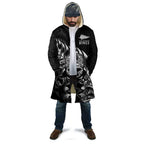 New Zealand Lawn Bowls Custom Cloak Black Maori Warrior Tribal Silver Fern - Aussie Hoodie
