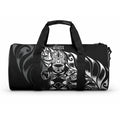 New Zealand Lawn Bowls Duffle Bag Black Maori Warrior Tribal Silver Fern