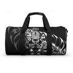 New Zealand Lawn Bowls Duffle Bag Black Maori Warrior Tribal Silver Fern