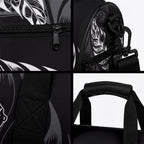 New Zealand Lawn Bowls Duffle Bag Black Maori Warrior Tribal Silver Fern