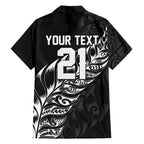 New Zealand Lawn Bowls Custom Family Matching Mermaid Dress and Hawaiian Shirt Black Maori Warrior Tribal Silver Fern - Aussie Hoodie