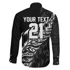 New Zealand Lawn Bowls Custom Family Matching Tank Maxi Dress and Hawaiian Shirt Black Maori Warrior Tribal Silver Fern - Aussie Hoodie