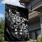 New Zealand Lawn Bowls Garden Flag Black Maori Warrior Tribal Silver Fern - Aussie Hoodie