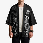 New Zealand Lawn Bowls Custom Kimono Black Maori Warrior Tribal Silver Fern - Aussie Hoodie