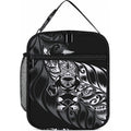 New Zealand Lawn Bowls Lunch Bag Black Maori Warrior Tribal Silver Fern