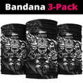 New Zealand Lawn Bowls Neck Gaiter Black Maori Warrior Tribal Silver Fern - Aussie Hoodie