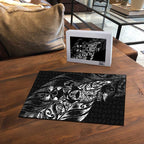 New Zealand Lawn Bowls Puzzle Black Maori Warrior Tribal Silver Fern - Aussie Hoodie