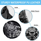 New Zealand Lawn Bowls Spare Tire Cover Black Maori Warrior Tribal Silver Fern - Aussie Hoodie